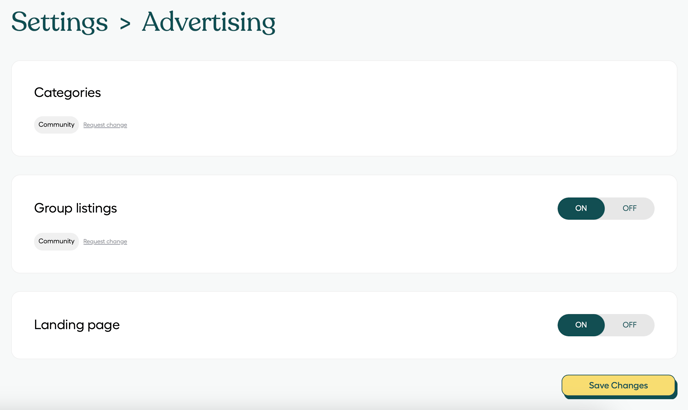 5 Settings - Advertising